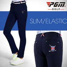 PGM новые женские штаны для гольфа осень зима спортивные облегающие штаны для гольфа женские дышащие удобные брюки Хорошая эластичность синий красный