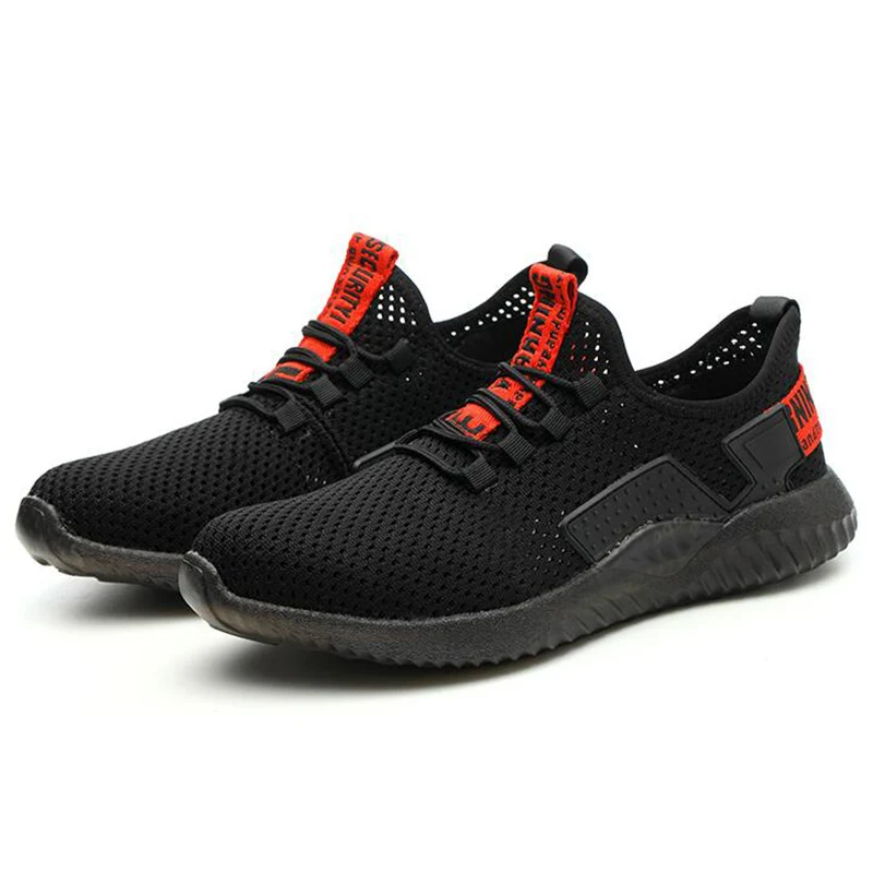 

new arrival men casual large size steel toe caps working safety shoes indestructible security boots worker zapatos de seguridad