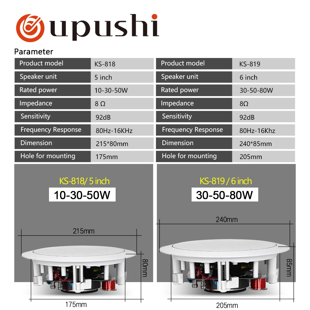Oupushi AV760 Professional усилитель мощности для караоке с KS818 оригинальным динамиком