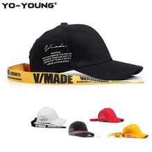Yo-Young Fashion Unisex Baseball Cap Snapback Baseball Caps Hats Personality Letter Band Casual Hats For Men Women Adjustable