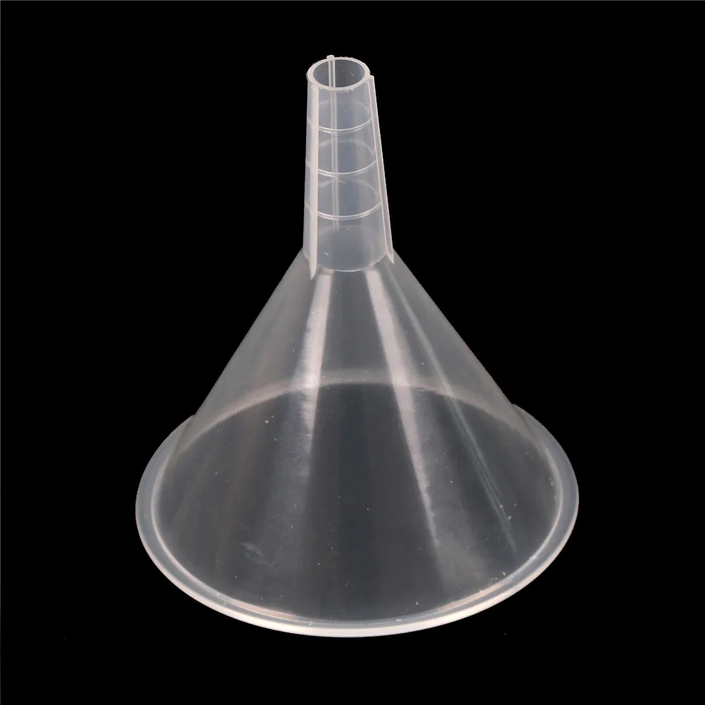 1 Pcs Laboratory Funnel Lab Accessory 100mm Clear White Plastic Filter