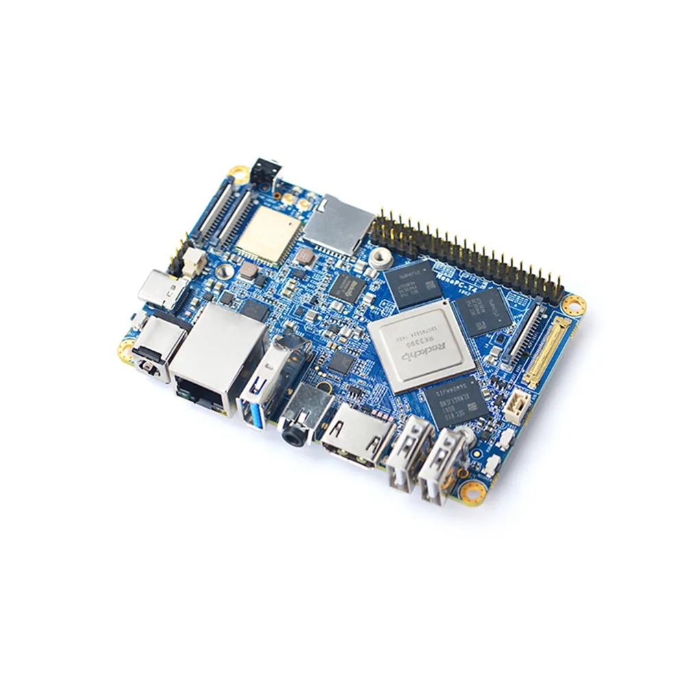 NanoPC T4 с открытым исходным кодом RK3399 ARM Development Board DDR3 RAM 4 Гб Гбит/с Ethernet Поддержка