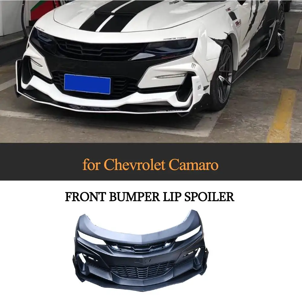 Автомобильный передний бампер с губой для Chevrolet Camaro- автомобильный комплект кузова передний бампер спойлер PP