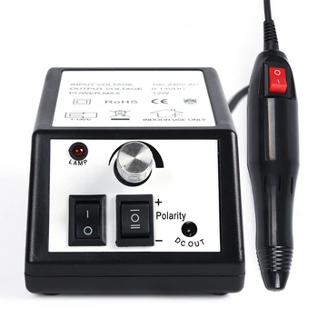 

20000RPM Black Electric Nail Drill Machine Set For Professional Manicure Pedicure Nail File Equipment Nail Art Tools Kit SA885-1
