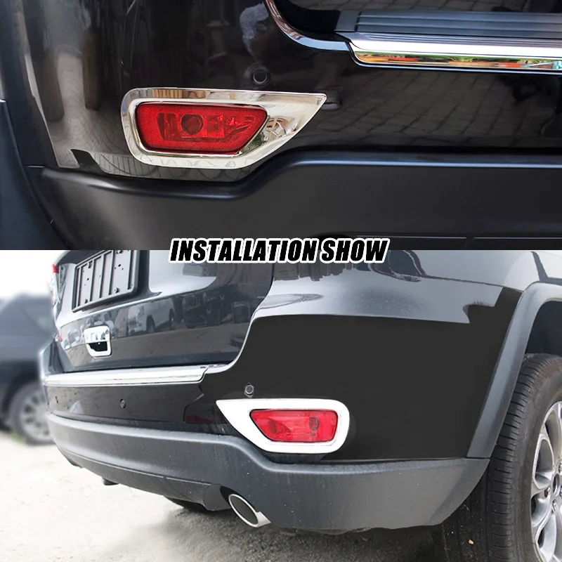 Для Jeep Grand Cherokee 2011 2012 2013 2014 2016 2017 2018 2019 хромированная зеркальная крышка бампера
