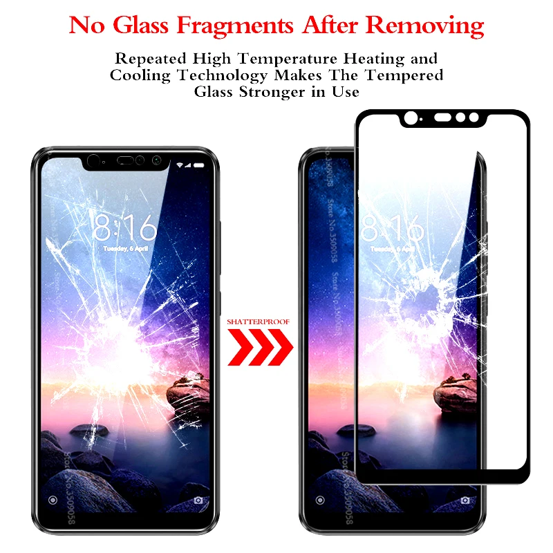 Vidro-De-prote-o-Para-Xiaomi-Redmi-Nota-6-Pro-Vers-o-Global-6-26-polegada