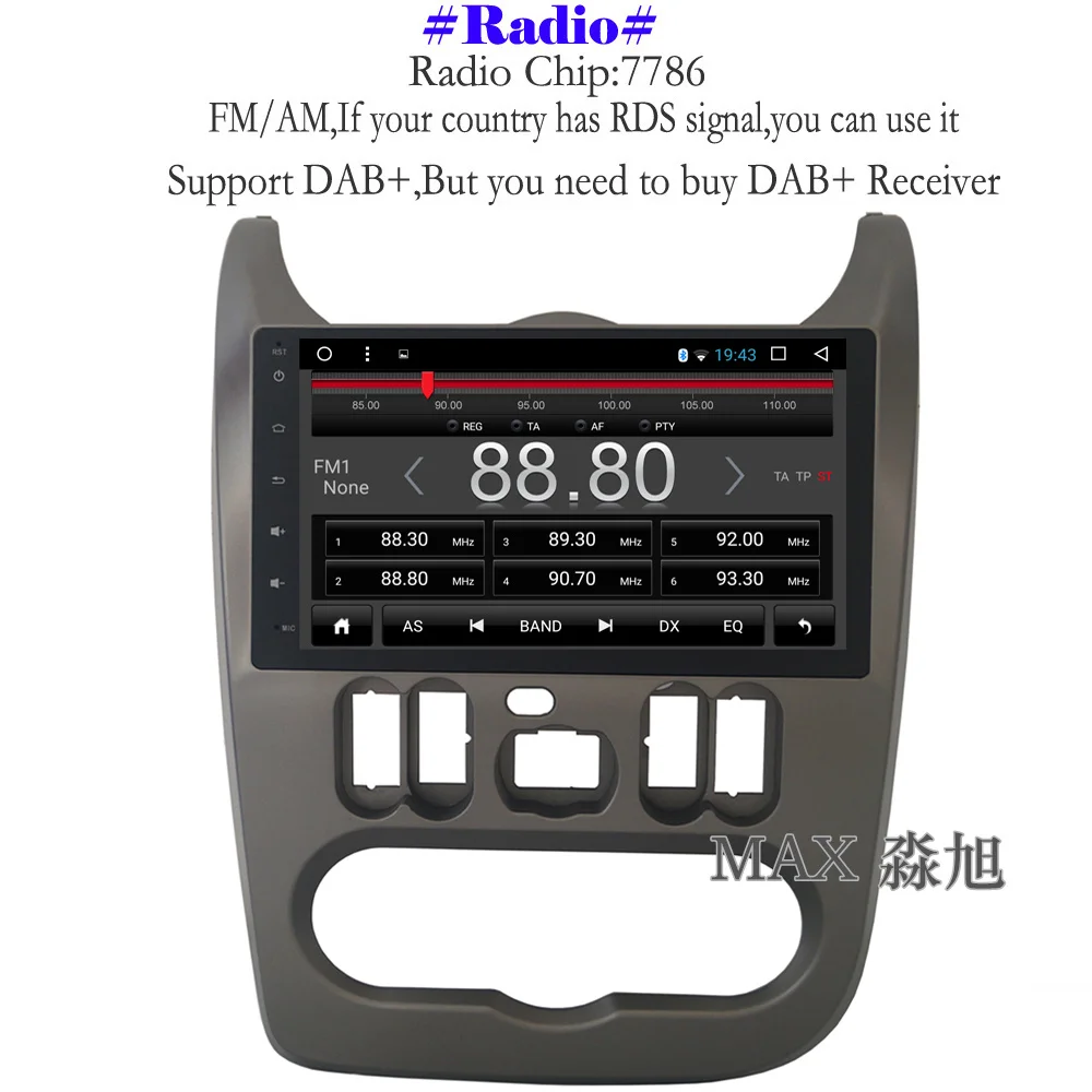 Excellent MAX 2G+32G Android 8.1.0 Car DVD Player For Renault Logan/Sandero/Duster Autoradio Car Radio RDS Bluetooth WiFi SWC GPS Free Map 3