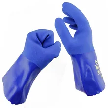 TOWA666 защитные перчатки маслоустойчивый, выполненный из ПВХ Защитные противоскользящие маслостойкие машинные перчатки утолщенная промышленная перчатка
