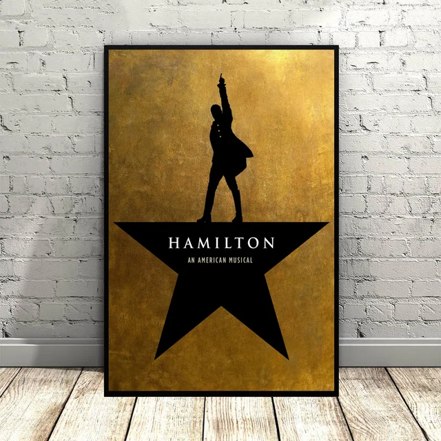 Hamilton An American Musical Poster Broadway promotional Music Art Silk