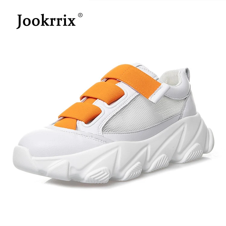 

Jookrrix Women White Chunky Sneakers for Woman Casual Running Shoes for Women Increased 5 cm Shoes Black Trainers Shoes Lady