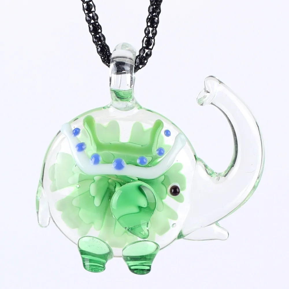 Ожерелье из муранского стекла с глянцевым покрытием в виде слона|fashion jewelry|jewelry