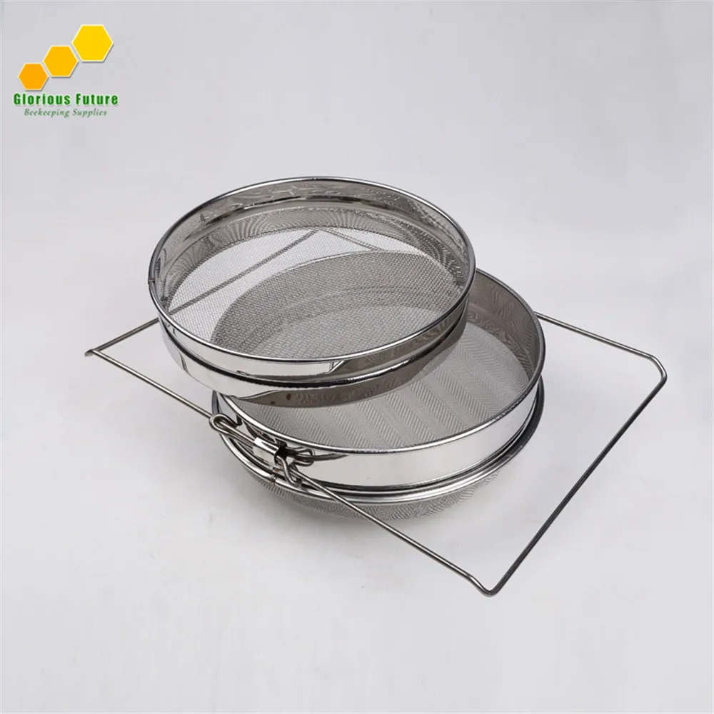 premium quality double layers 304 stainless steel honey strainer