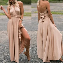 Sexy Long font b Dress b font font b Bridesmaid b font Formal Multi Way Wrap