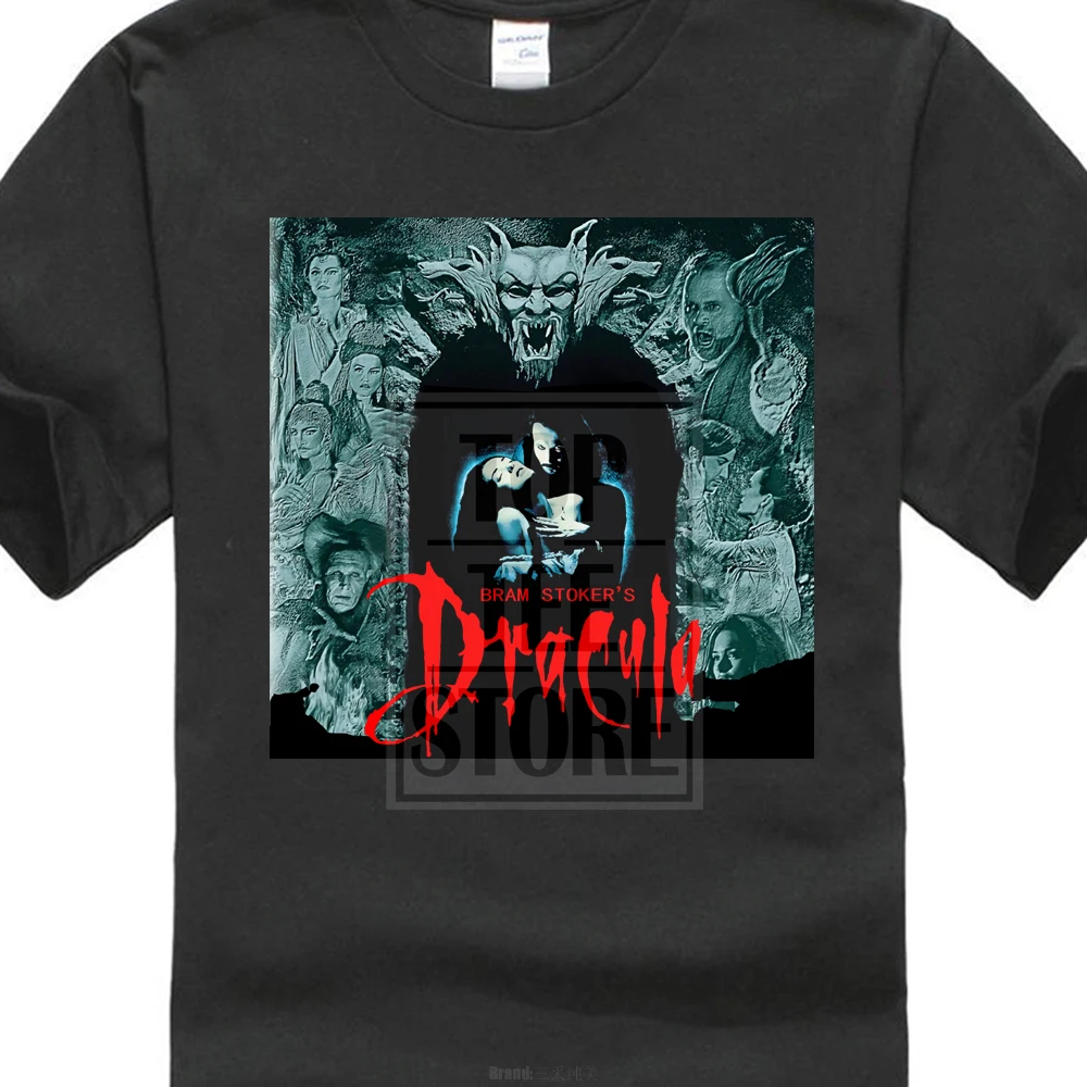 Новинка Bram Stoker S Dracula 90 черная футболка с изображением фильма ужасов для мужчин