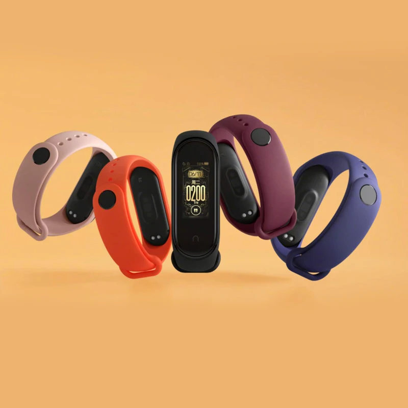 Xiaomi mi Band 4 SmartBand mi Band 4 Браслет фитнес-трекер для измерения сердечного ритма Bluetooth 5,0 50 м водонепроницаемый