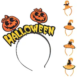 Горячее предложение Хеллоуина ведьма тыква летучая мышь повязка на голову в виде паука Детская повязка для волос вечерние Hat
