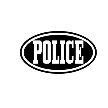 

12.7*7.2CM Awesome POLICE Decorative Car Sticker For Window Cool Car Styling Decal Stickers Black/Silver C9-0564