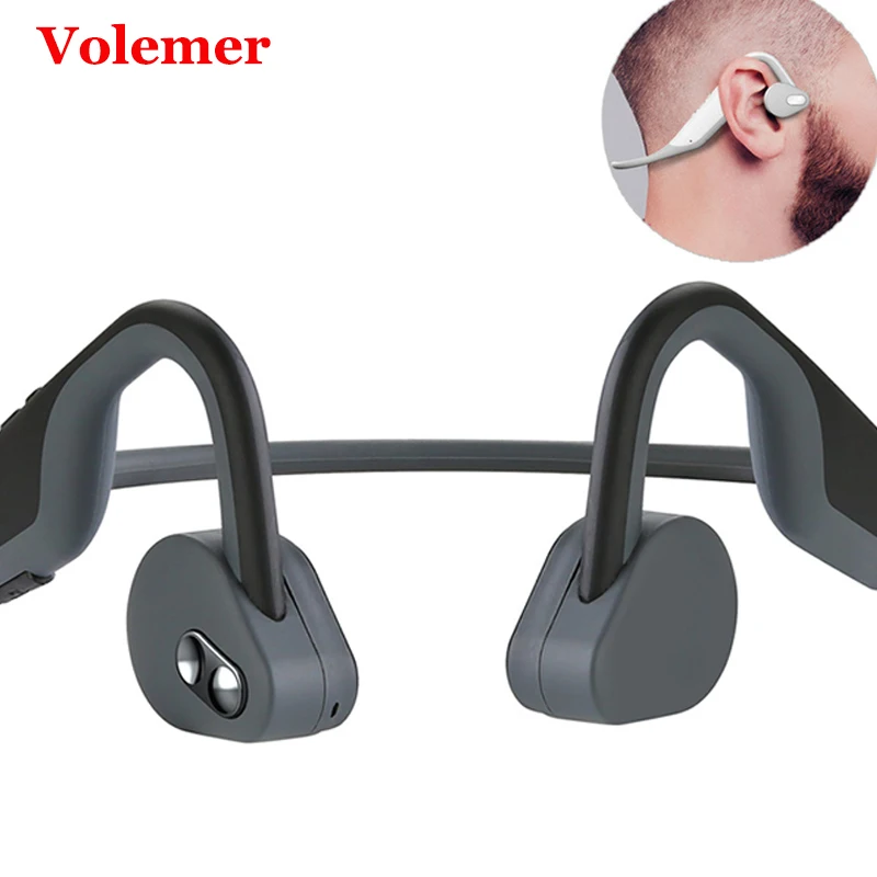 

Volemer Bh128 Bone Conduction Earphone Wireless Bluetooth Headset Waterproof Outdoor Sport Earphones For Huawei Samsung Phone
