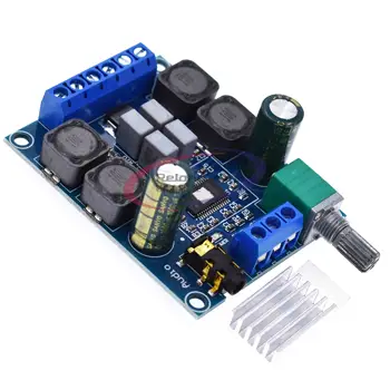 

50Wx2 TPA3116D2 Dual Channel DC 4.5-27V Digital Power Amplifier Board Two Channel Stereo High Efficiency 50W + 50W
