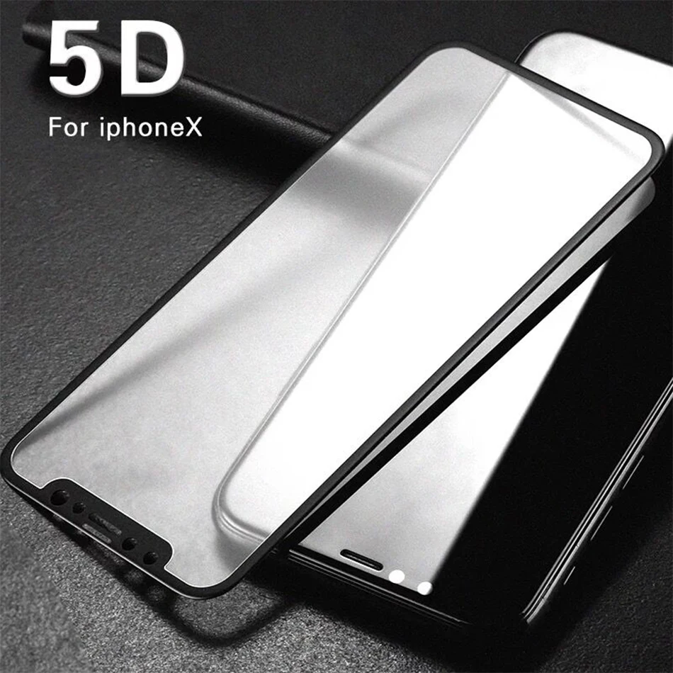 5D закаленное стекло для iPhone XS Max с полным покрытием 11 Pro Защита экрана 7 8 6 Plus XR