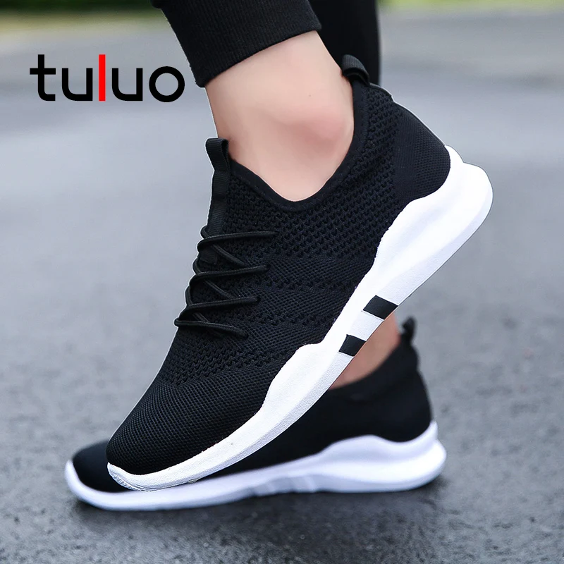 

TULUO Running Shoes For Men Breathable Mesh Walking Jogging Male Sneakers Sport Shoes Men White Outdoor Zapatos De Hombre