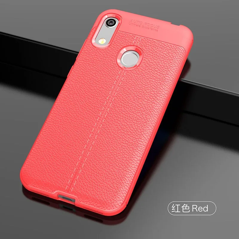 Для Honor 8A Pro Чехол из Мягкие TPU чехол силиконовый чехол для телефона для huawei Honor 8A 8 крышка полная защита противоударный бампер - Цвет: Красный