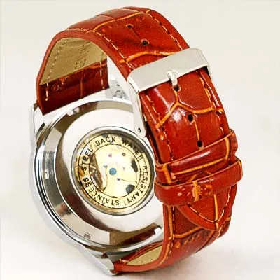 Мужские часы Tourbillon Mechanica Mvmnt с кожаным каркасом|leather watch box|watch leather bandwatch |