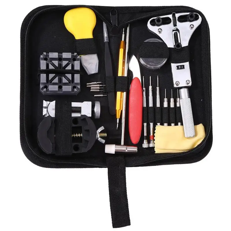

39pcs Watch Repair Tools Clock Repair Tool Watch Opener Remover Pry Rod Screwdriver Hammer Bar Watchmaker Tools