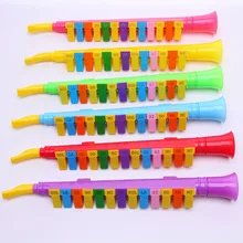 Красочные пластиковые 13 ключ оральный орган дуя трубки Развивающие головоломки игрушки дети ребенок обучения Музыкальные инструменты