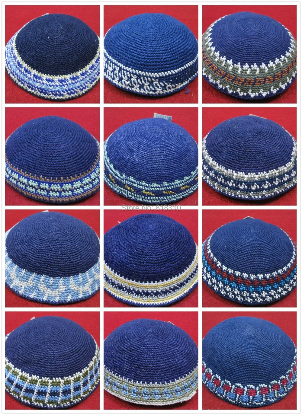 Высокое качество ручной вязки YARMULKE KIPPAH синий топ KIPPOT под запрос сначала