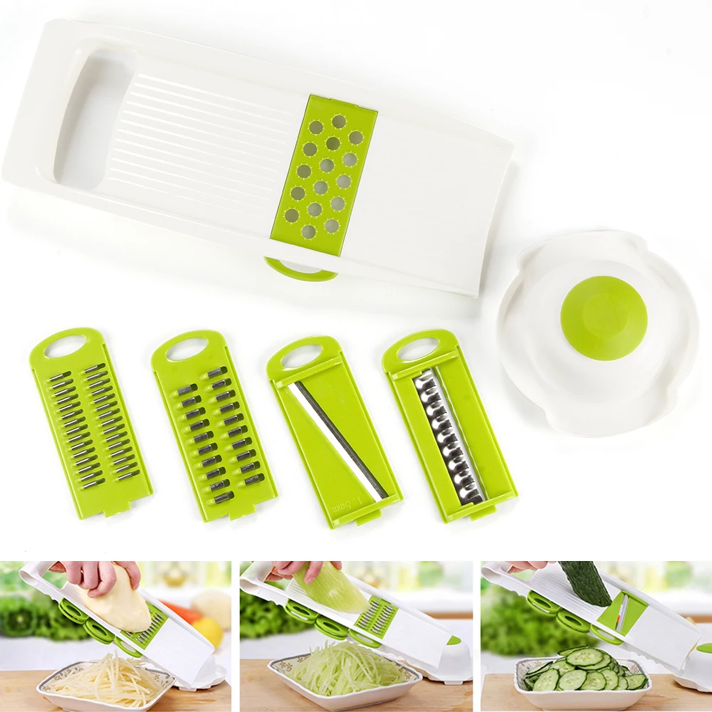 

YIBO Mandoline Vegetable Cutter Grater With Stainless Steel Blade Vegetable Slicer Potato Carrot Peeler Kitchen Accessories