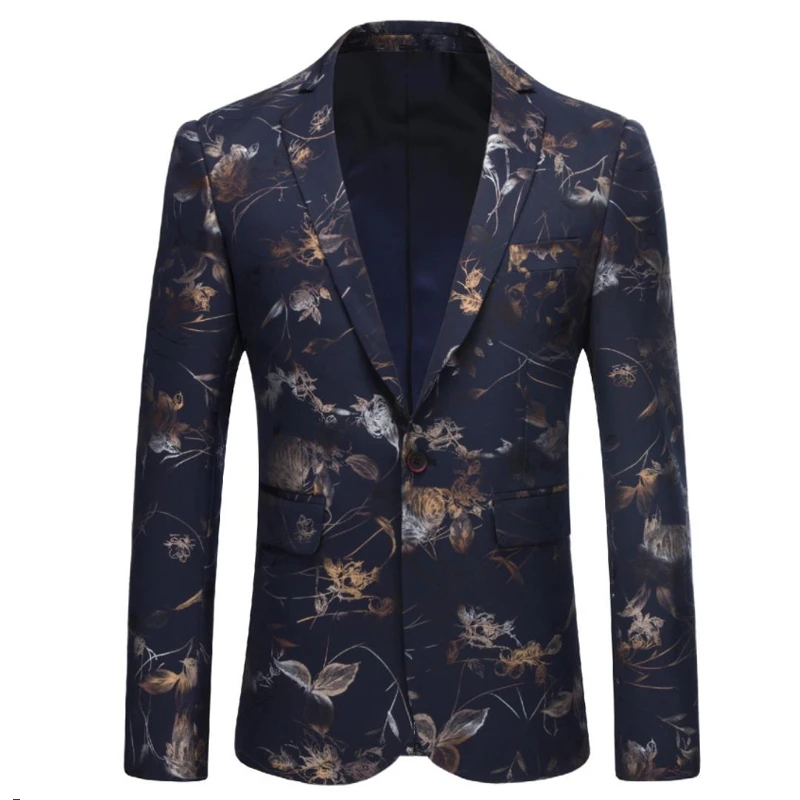 Классические цветы костюм для мужчин куртка Размеры 6XL Досуг блейзер мужские костюмы 2019 Мода Банкетный платье человек пальто для будущих