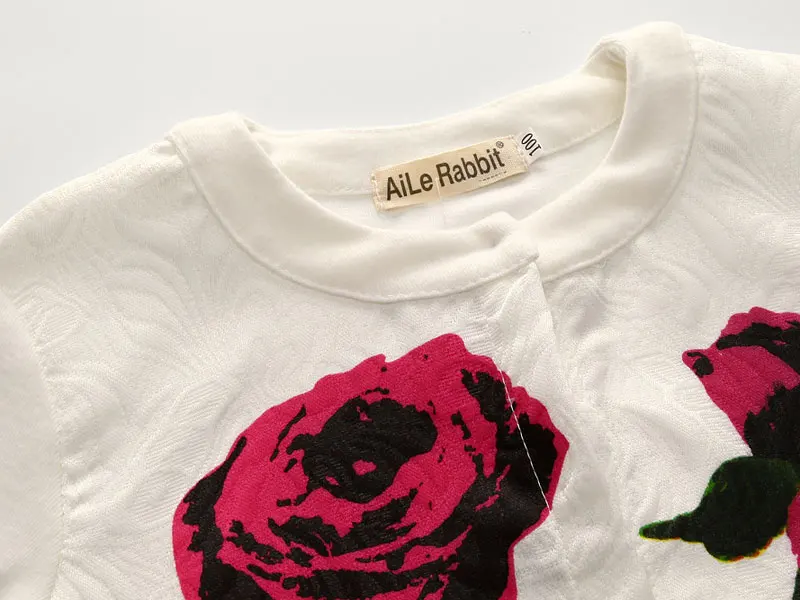 R& Z/комплект одежды для девочек, весна-осень г., брендовый модный От 2 до 9 лет из 3 предметов с розами детский комплект одежды с длинными рукавами и цветочным рисунком, k1