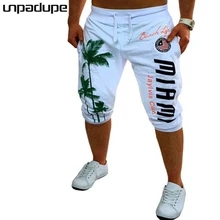 Мужские повседневные шорты бермуды, брендовые Компрессионные Мужские шорты Карго с рисунком кокоса, мужские льняные модные летние льняные шорты XXL