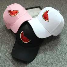 Новые летние унисекс Снэпбэк арбуз шляпы хип-хоп Регулируемый головной убор Кепка в бейсболке s для женщин мужчин хлопок арбуз печати