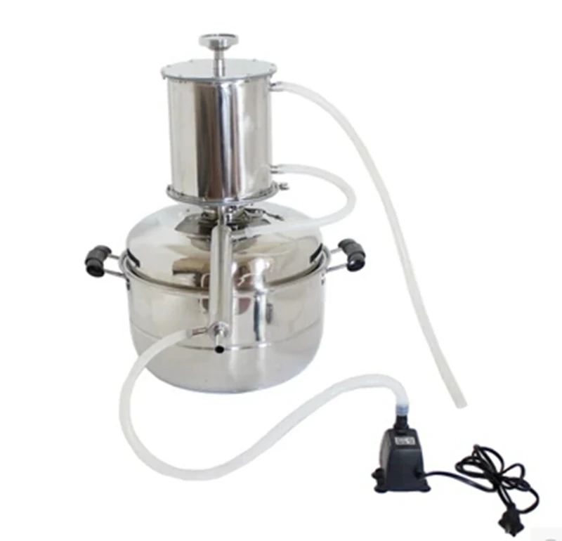 

2015 Brand New 15L Alcohol Stainless Distiller Home Brewing Equipment Distilled Water Steaming Machine