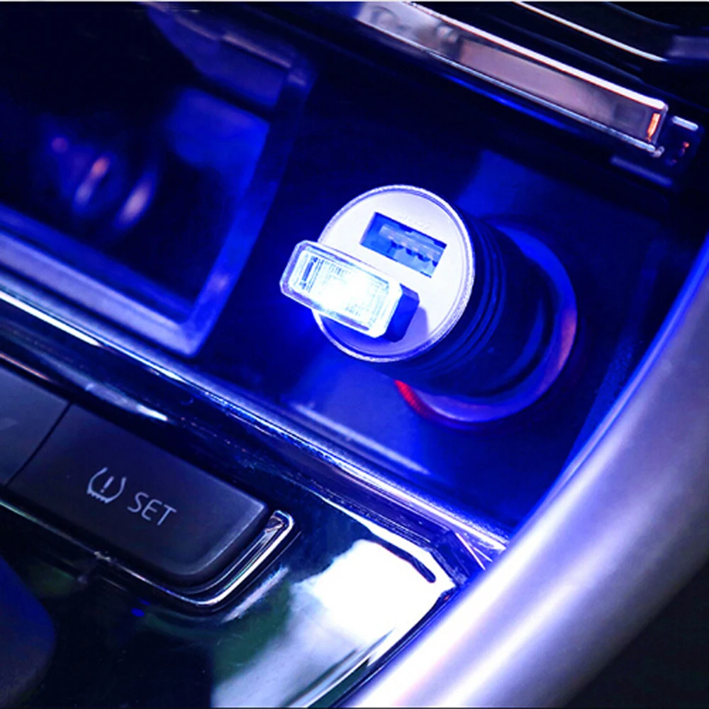 Автомобильный Универсальный USB LED декоративный свет Автозапчасти для audi a4 b6 citroen c5