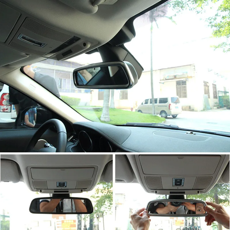 For Mercedes Benz C E ML CLA Class W205 W212 W210 W124 W203 X204 GLK300 Chrome Inner Rearview Rear View Mirror Cover Trim Frame |