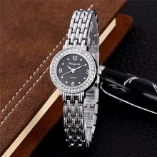 Брендовые женские роскошные серебряные часы из нержавеющей стали, модные женские коммерческие часы, модные нарядные часы ceasuri relogio feminino