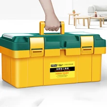 Большой ящик для инструментов для домашнего обслуживания электрика, многофункциональный ящик для инструментов из АБС-пластика, для ремонта автомобиля, утолщенный портативный ящик для инструментов