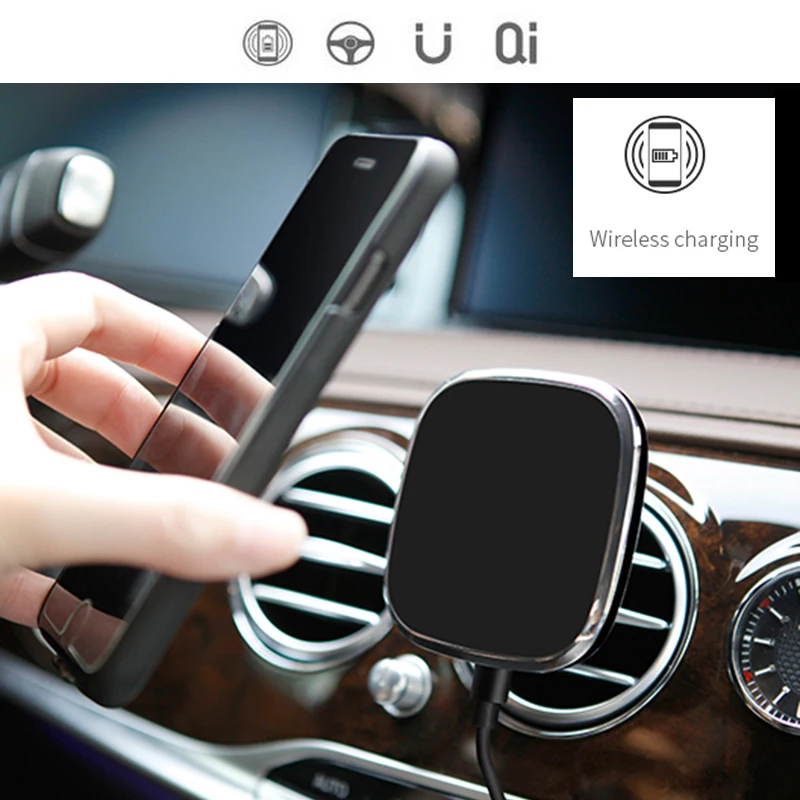 VRURC Enhance Car Wireless Charger Holder Qi Air Vent Mount