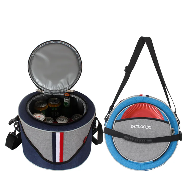 

14 Colors 9L Large Capacity Lunch Bag Portable Insulated Picnic Box 600D Oxford Thermal Lunch box Food Picnic Bag Cooler Handbag