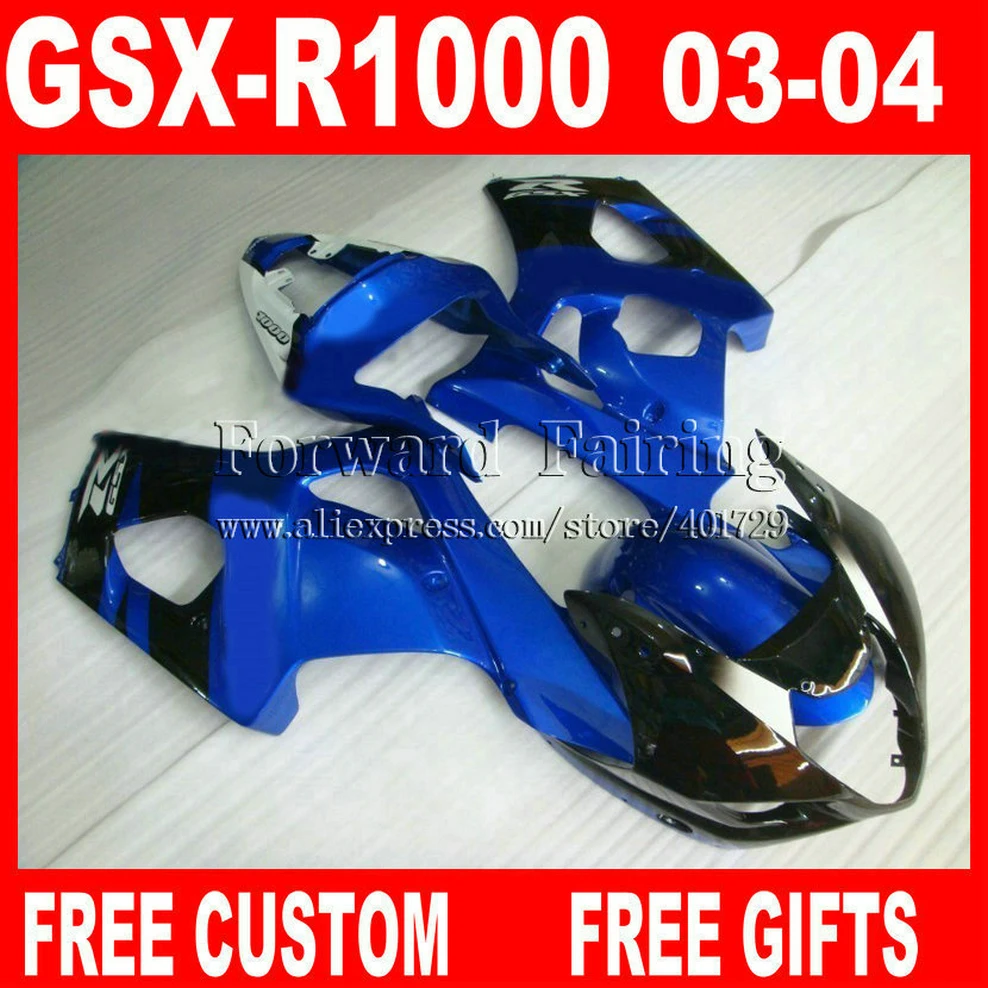 Hot sale Fairings for 2003 2004 SUZUKI GSXR1000 K3 fairing kits GSXR