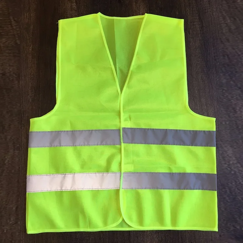 

1pc Reflective safety Vest Provides High Visibility Day Night For Running Cycling Warning Safety vest for car