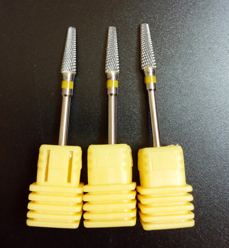 Elétrica do Unha do Carboneto Profissional para a Máquina da Broca da Arte do Unha Ferramenta do Pedicure do Manicure Pces Quentes! Broca Amarelo 10 602801 9 Cheap Equipamento de unhas artísticas