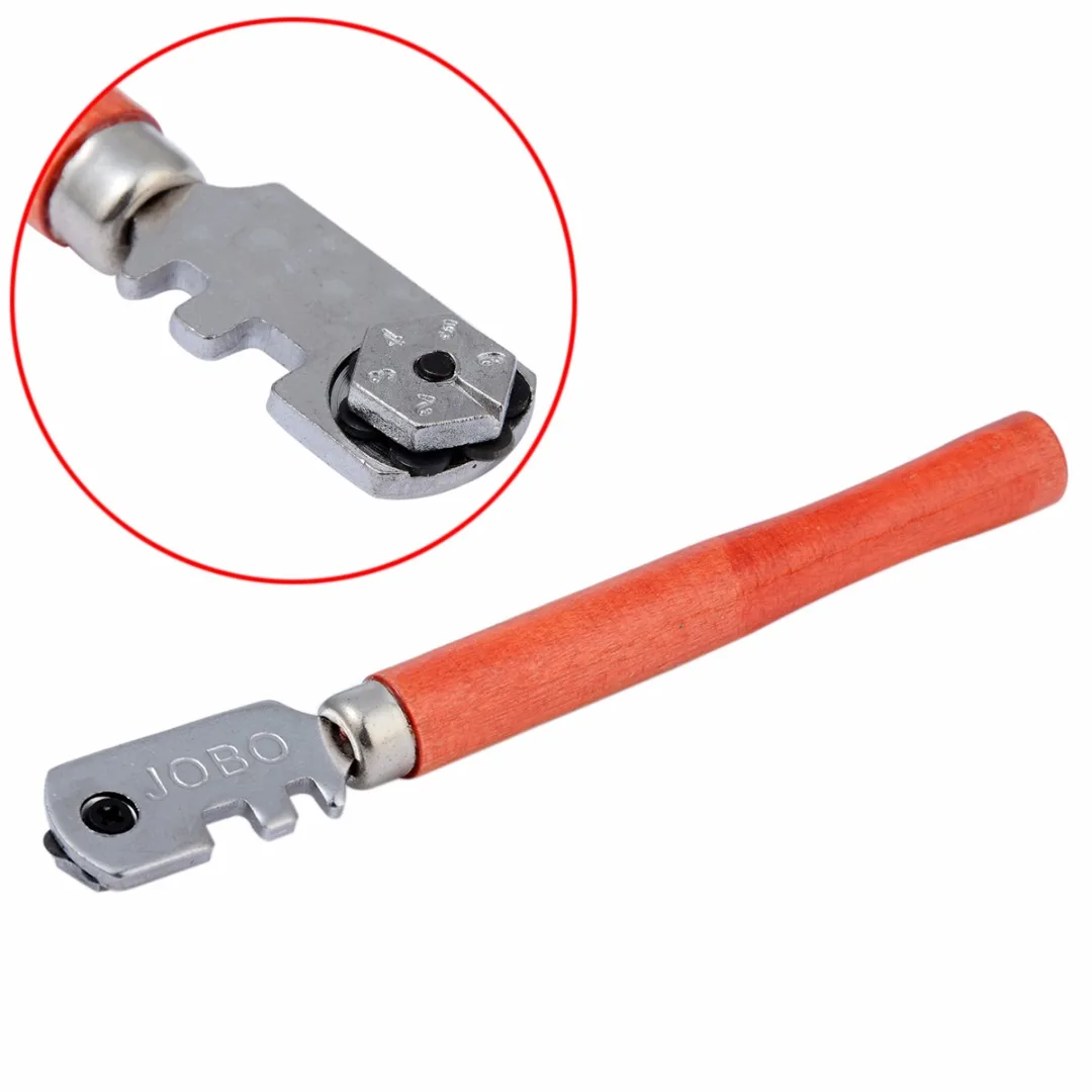 1pc Tipped Glass Cutter Wooden Handle Pencil Window Glass Craft Cutting Knife Tool For Hand Tool