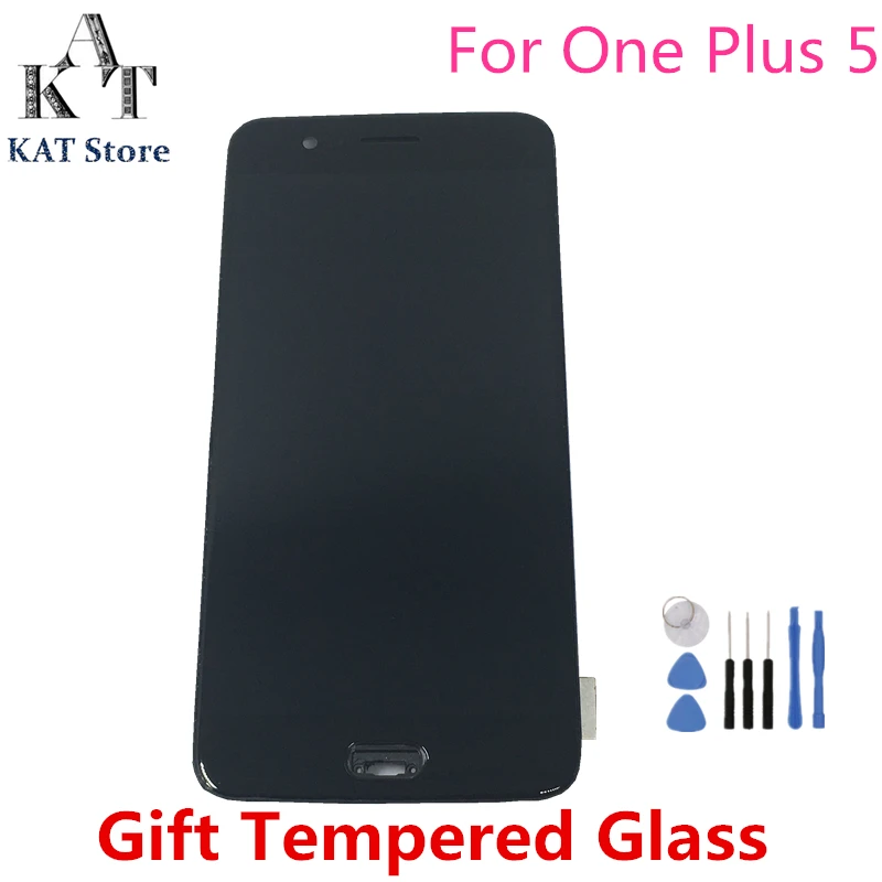 ЖК дисплей 5 дюйма с сенсорным экраном для Oneplus A5000 1 + One Plus дигитайзером в сборе