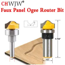 1pcs Faux Panel Ogee Router Bit – C3 Carbide Tipped- 1/4″ 1/2” Shank Woodworking cutter Tenon Cutter for Woodworking Tools