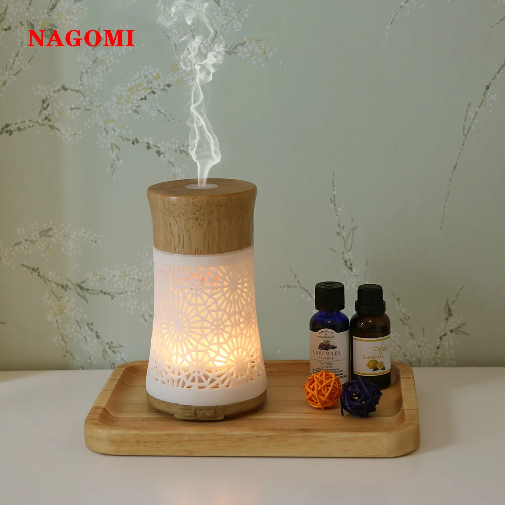 

120ML Electronic Ultrasonic Air Humidifier Aromatherapy Essential Oil Diffuser Mist Maker For Home SPA With Changing Lights