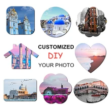 50 шт./лот DIY фотокартина печать магниты на холодильник прямоугольные квадратные круглые многоформенные мягкие магнитные наклейки на холодильник